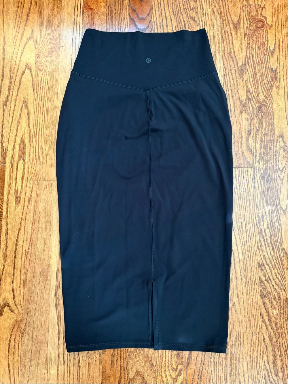lululemon Nulu Slim-Fit High-Rise Midi Skirt Black Size 6 LW8AH0S - Picture 8 of 13